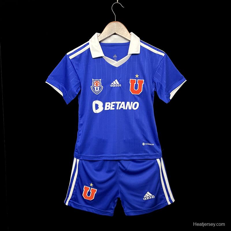 22/23 Chile Universidad De Home Kids 16-28 Soccer Jersey