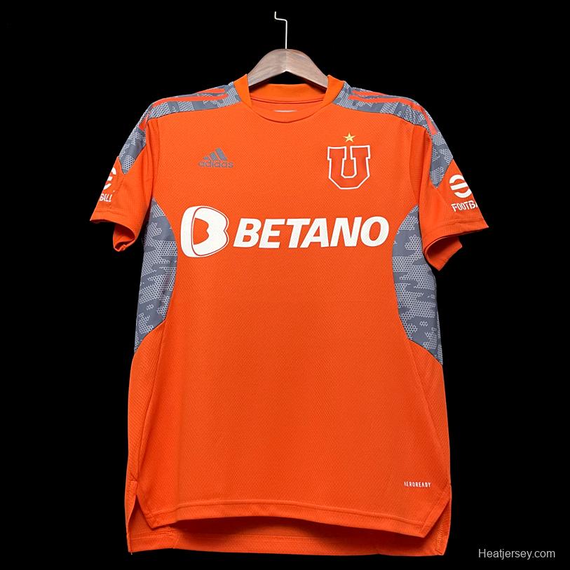 22/23 Chile Universidad De Goalkeeper Orange Jersey