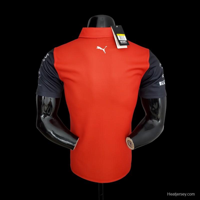 New F1 Formula One; Ferrari Racing Suit Polo Red 