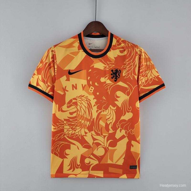 2022 Netherlands Training Jersey Orange