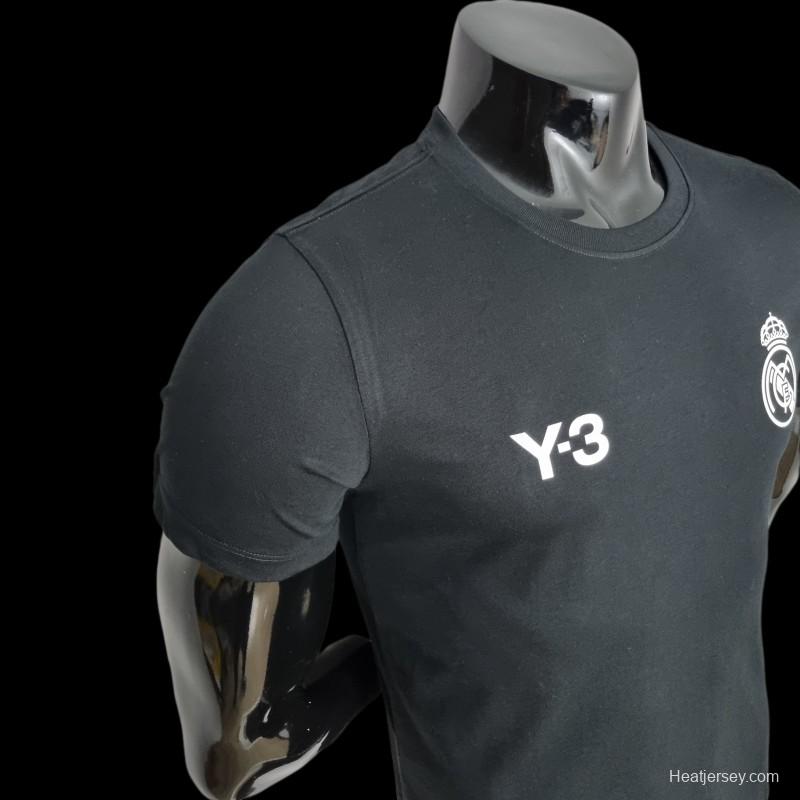 22/23 Real Madrid Y3 Black T-Shirts #0055