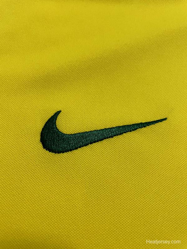 Retro 1998 Brazil Home Soccer Jersey