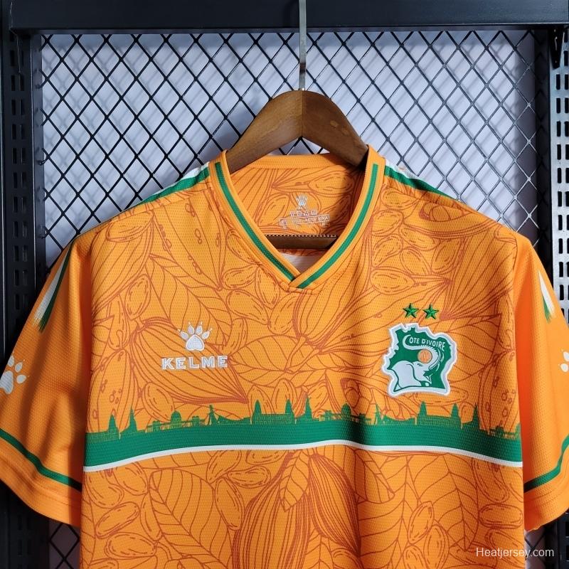 22/23 Ivory Coast Orange Training Jersey