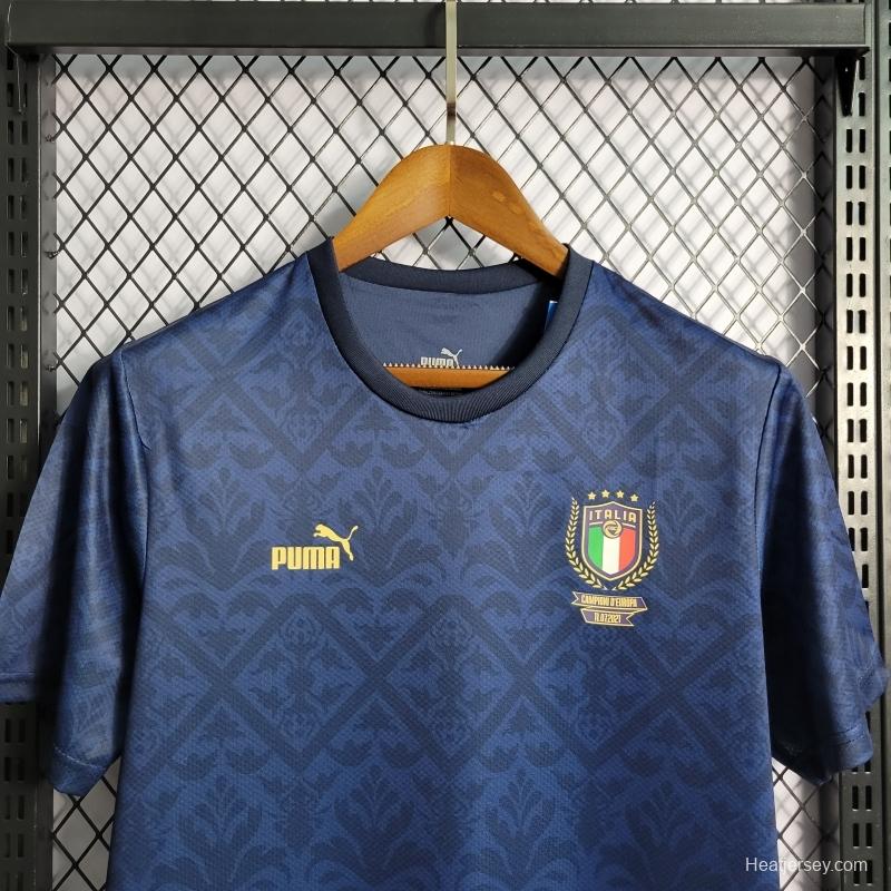 2022 Italy European Championship Special Edition Royal Blue Jersey