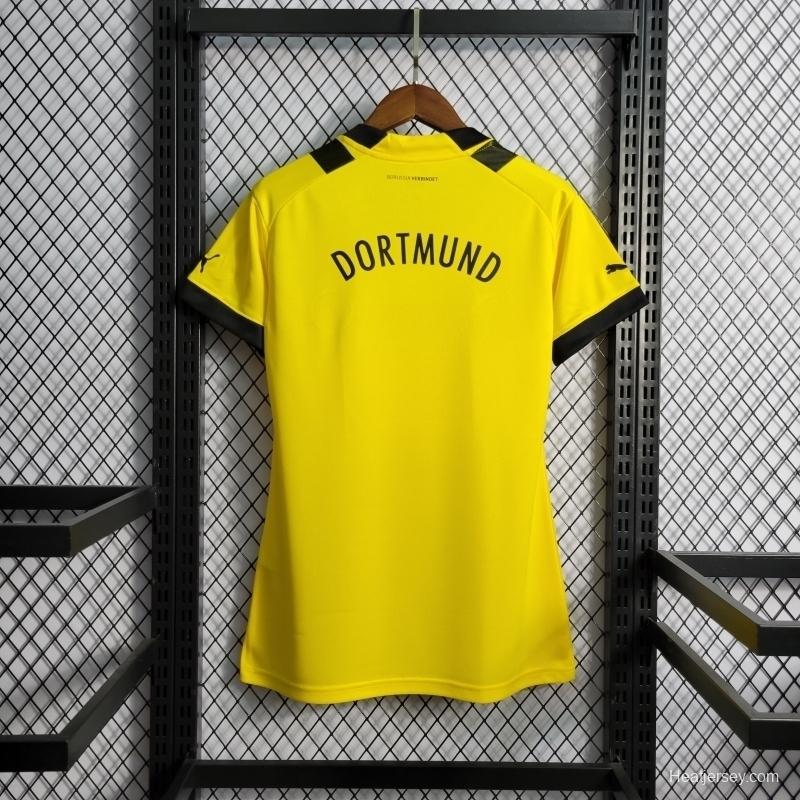 22/23 Woman Borussia Dortmund Home Soccer Jersey