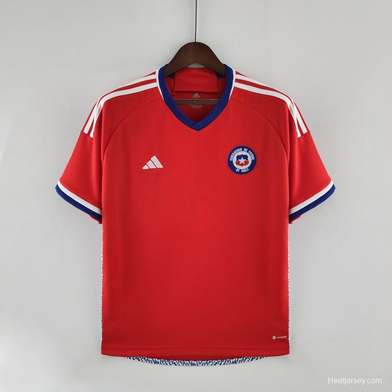 2022 Chile Home Soccer Jersey