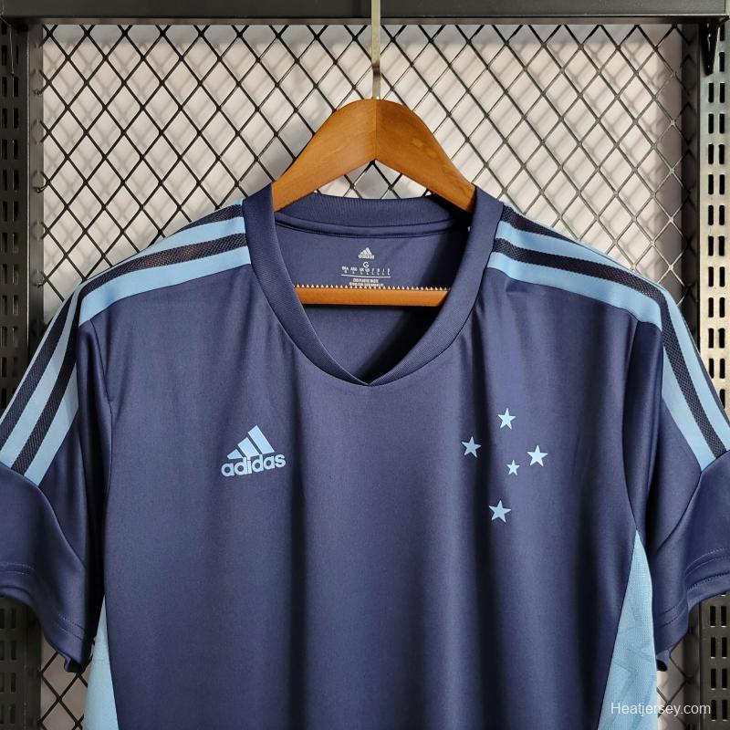 22/23 Cruzeiro Training Jersey Blue Jersey