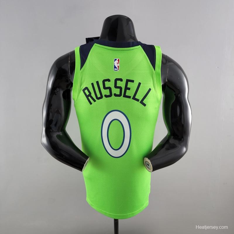 Minnesota Timberwolves RUSSELL#0 Air Jordan NBA Jersey Blue