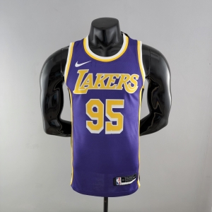 TOSCANO #95 Los Angeles Lakers Purple NBA Jersey