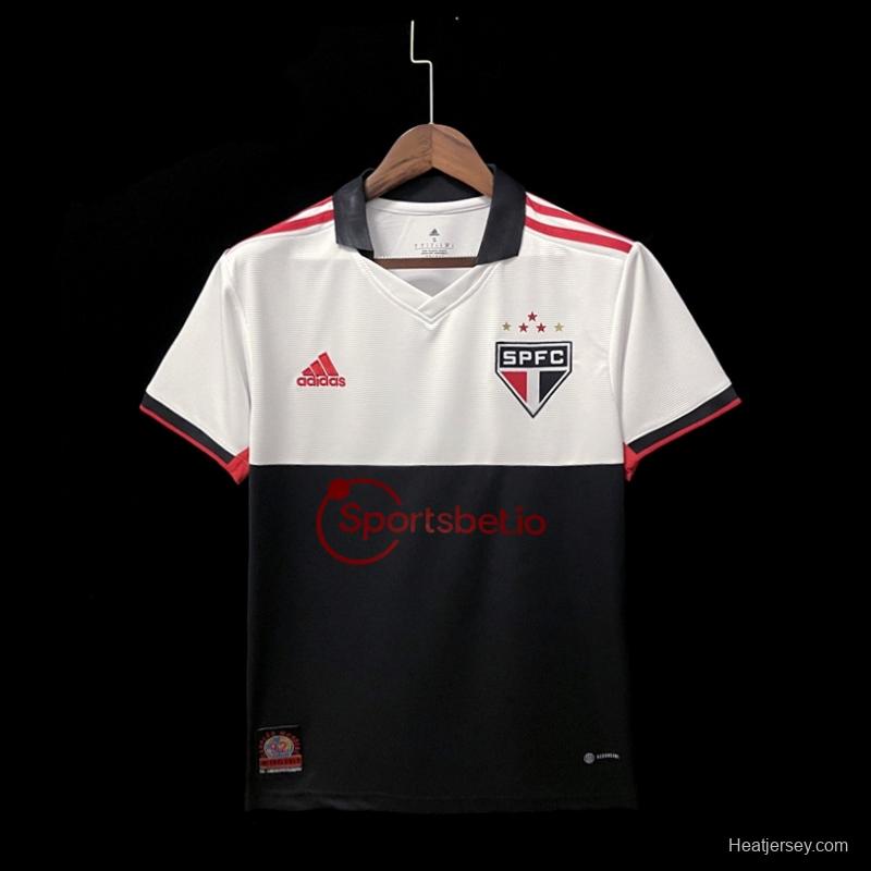 22/23 Sao Paulo Third + Full Sponsors Soccer Jersey