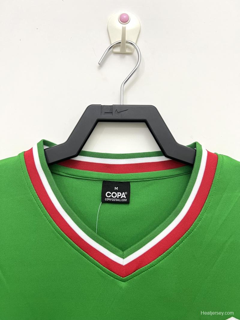 Retro 1970 Mexico Home Soccer Jersey