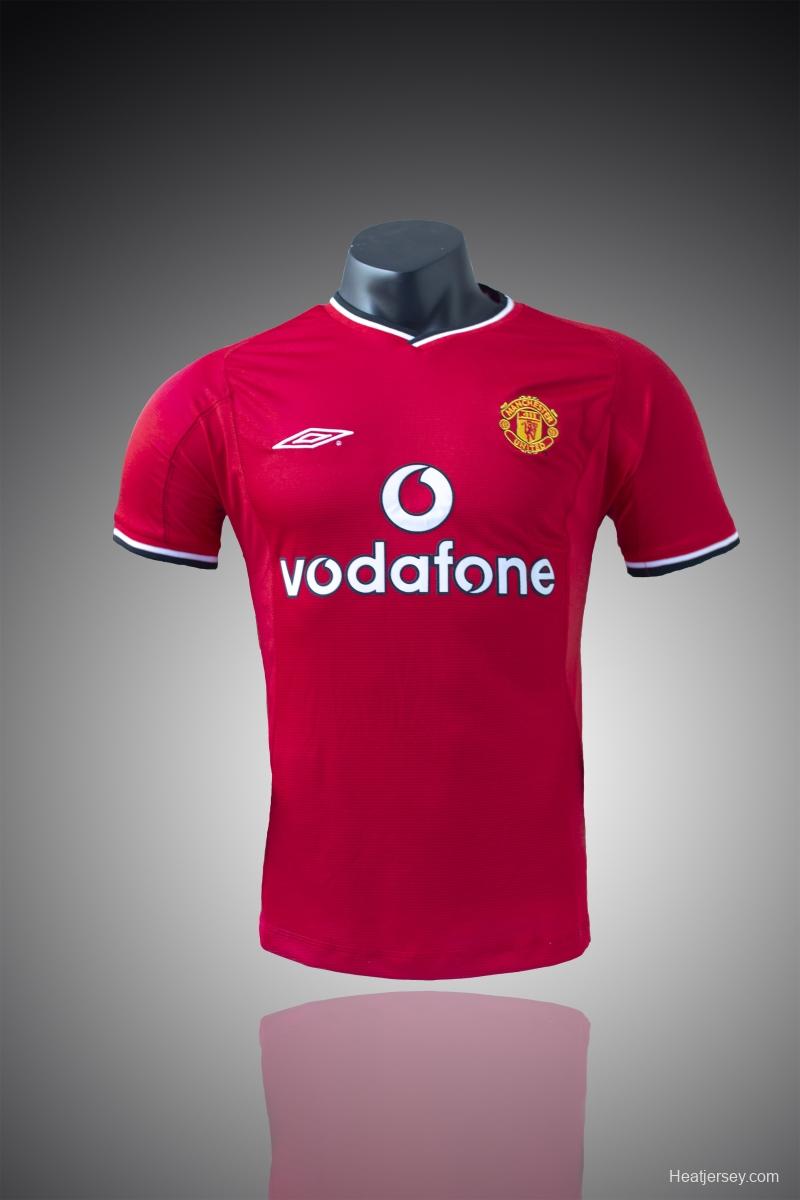 RETRO 00/02 Manchester United Home Soccer Jersey