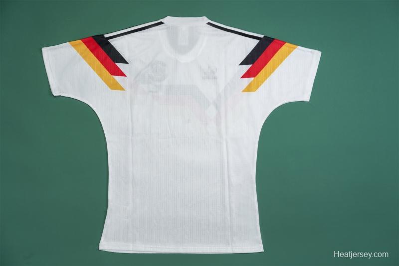 Retro 1990 Germany Home Soccer Jersey