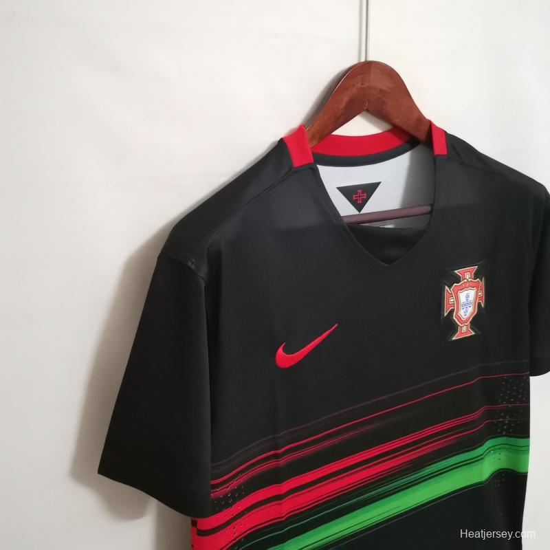 Retro 2015 Portugal Away Black Soccer Jersey