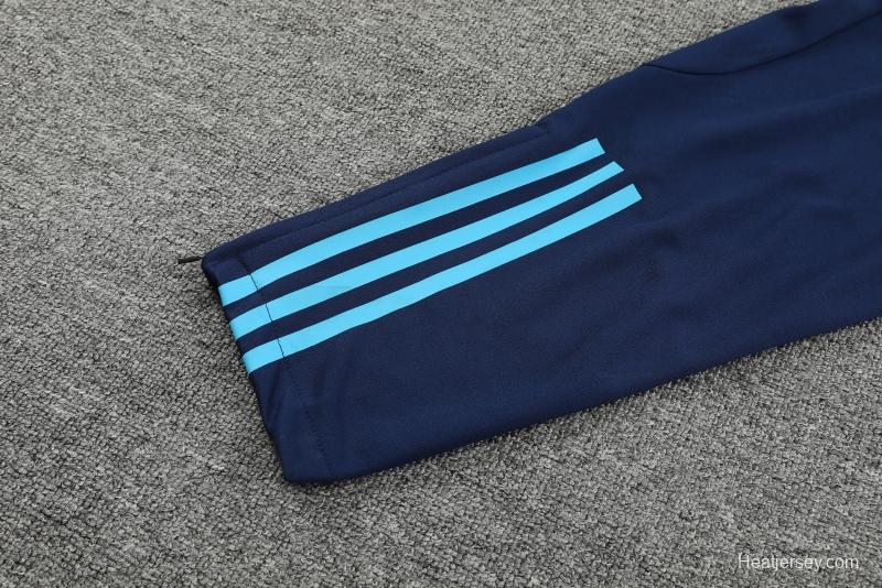 2022 Argentina Navy Half Zipper Tracksuit