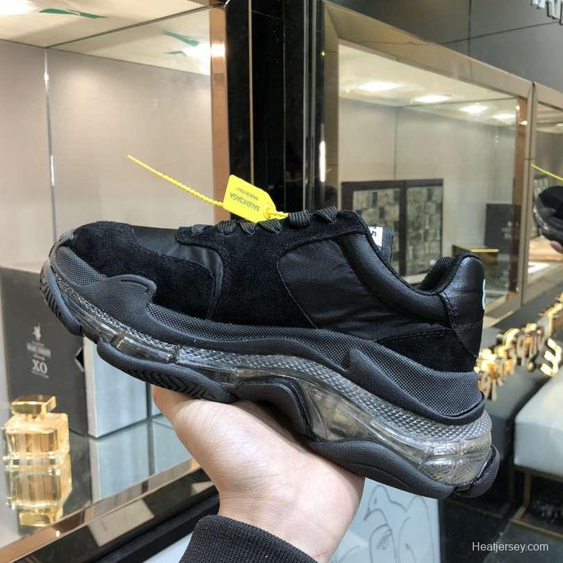 Men/Women Balenciaga Triple S 2.0 Black Sneaker