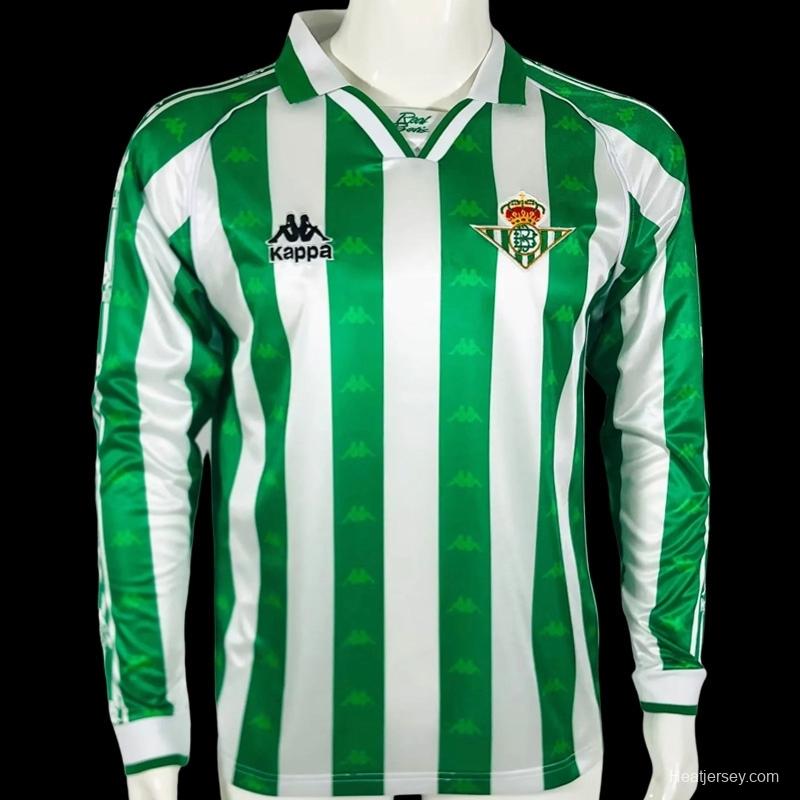 Retro 95/96 Real Betis Home Long Sleeve Jersey