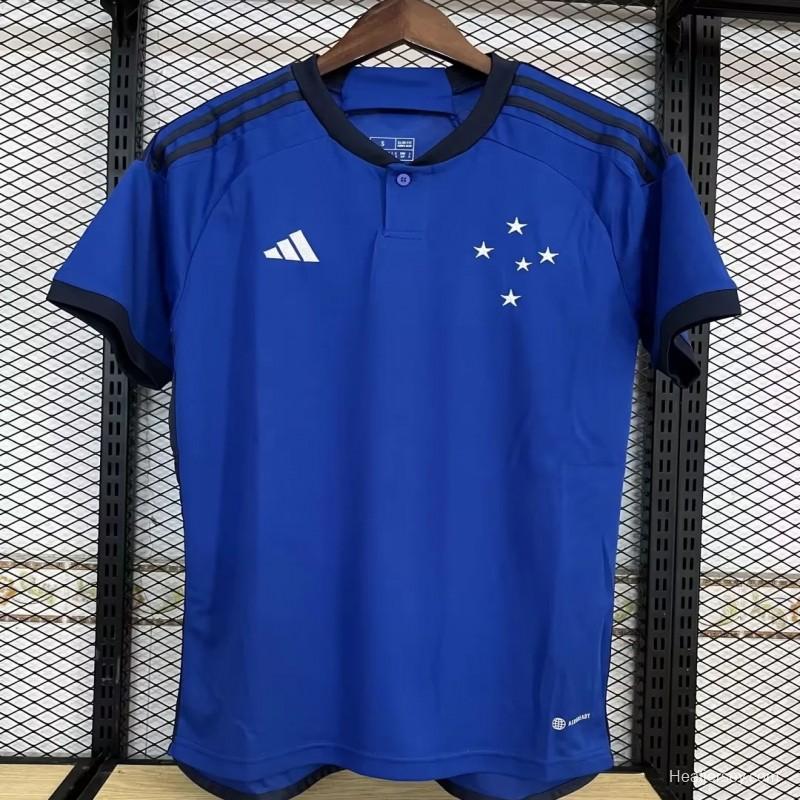 23/24 Cruzeiro Home Soccer Jersey