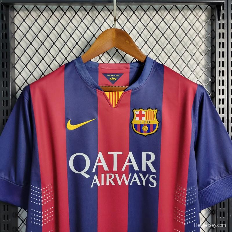 Retro 2014/15 Barcelona Home Jersey