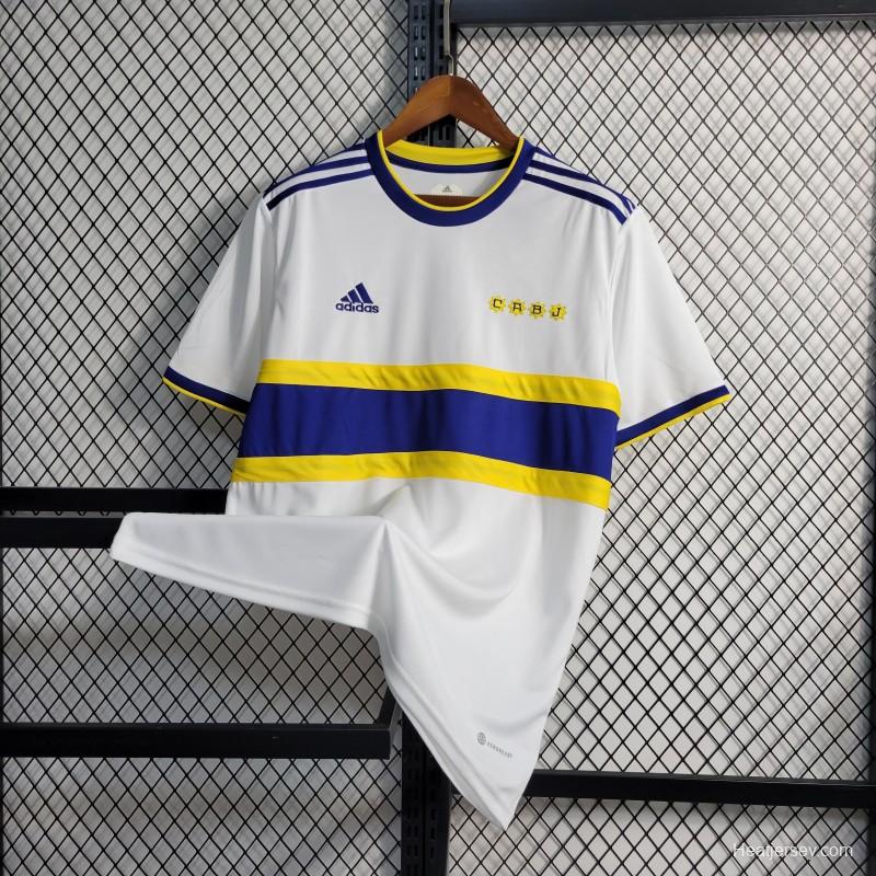 22-23 Boca Juniors Away White Jersey