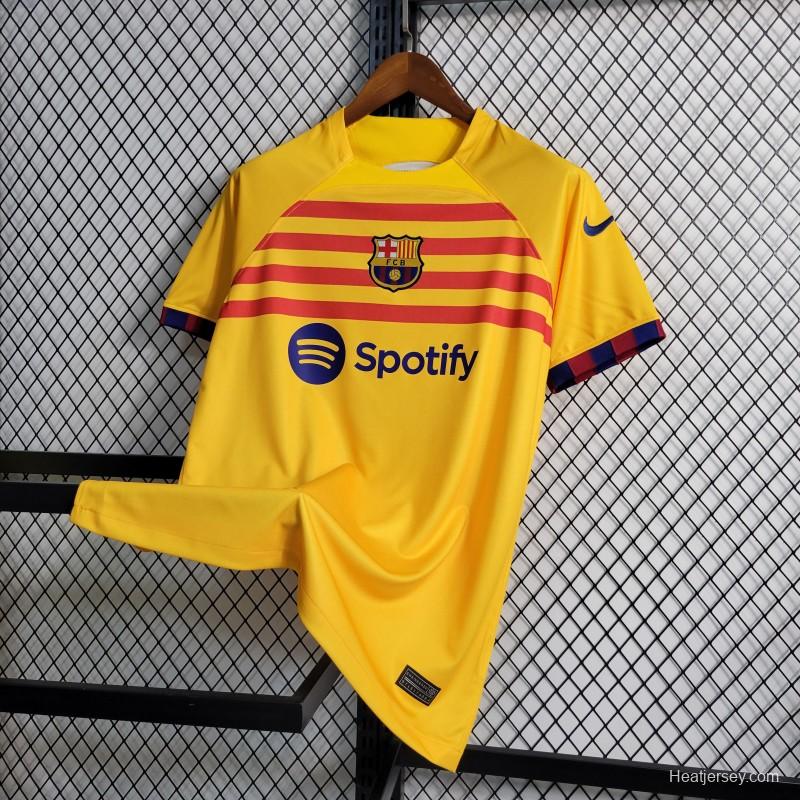 23-24 Barcelona Forth Yellow Jersey