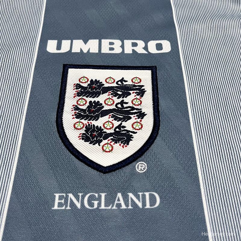 Retro 1996 England Away Soccer Jersey