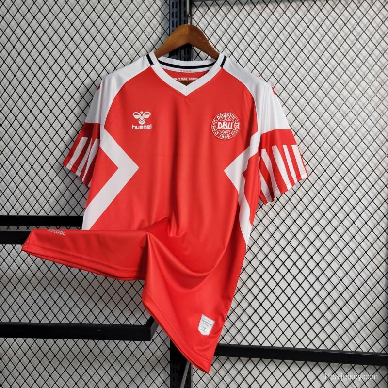 2023  Denmark Home Red Jersey