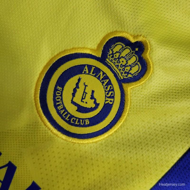 23-24 Baby Al-Nassr FC Victory Home Soccer Jersey Baby 6-18 Month