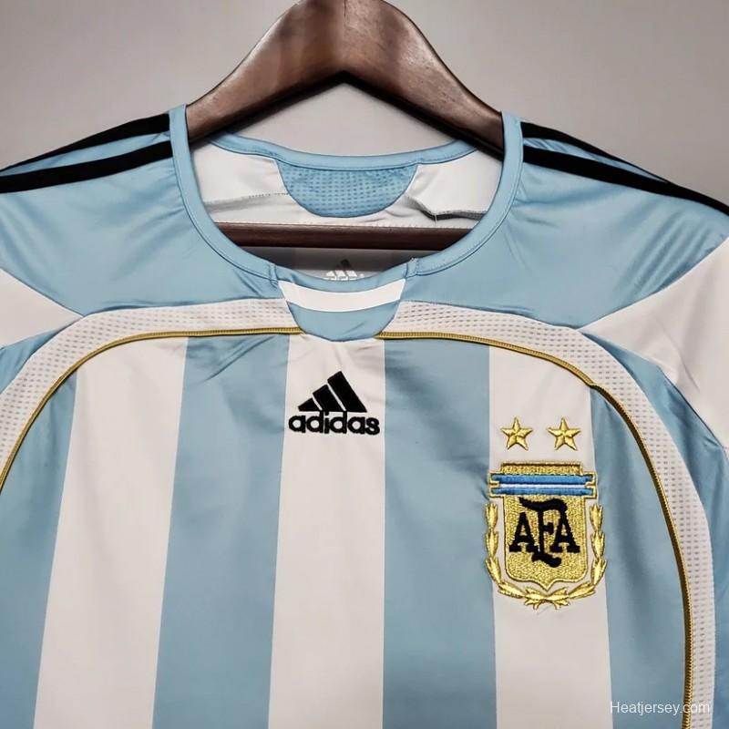 Retro 2006 Argentina Home Jersey