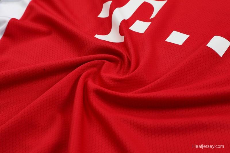 23-24 Bayern Munich Red White Short Sleeve+Shorts