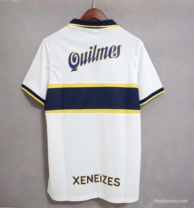 Retro 96/97 Boca Juniors Away White Jersey