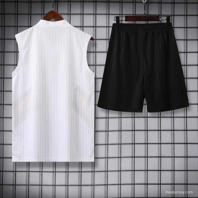 23-24 Juventus Remake Icon White Vest Jersey+Shorts