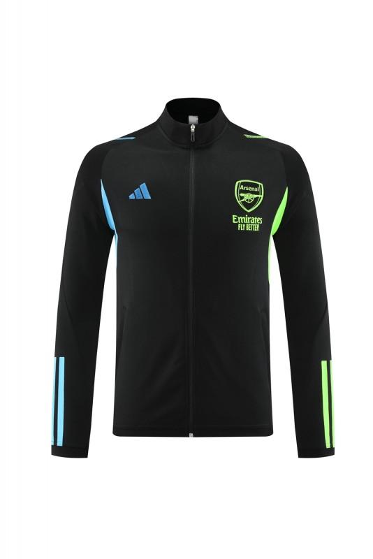 23/24 Arsenal Green/Black Full Zipper Jacket+Pants