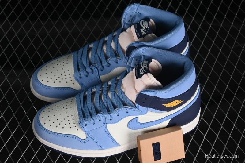 Air Jordan 1 High-Top "First in Flight" Obsidian 2.0  Basketball Shoes