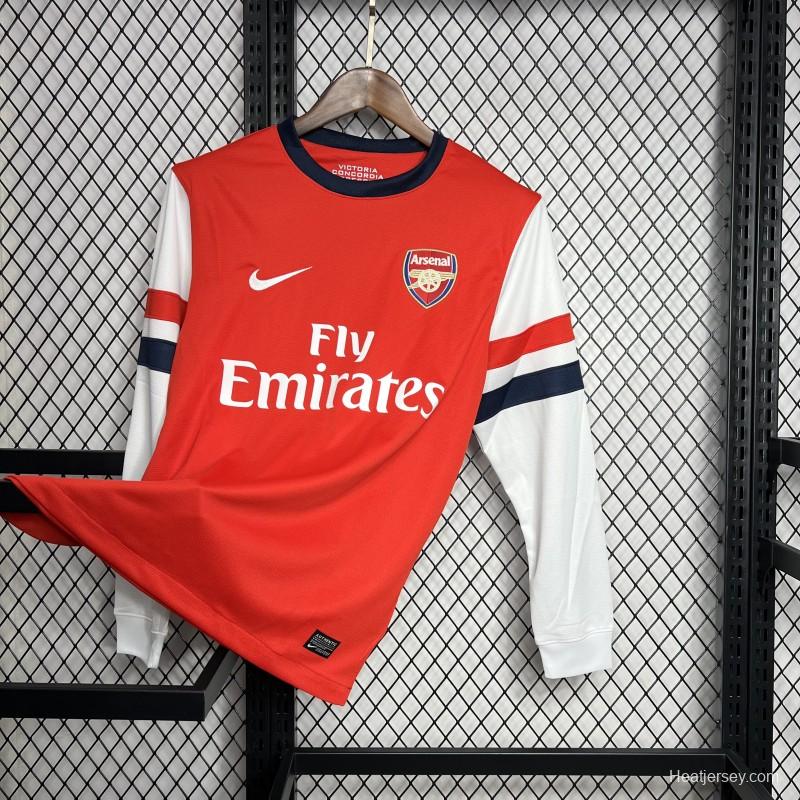 Retro 12/13 Arsenal Home Long Sleeve Jersey