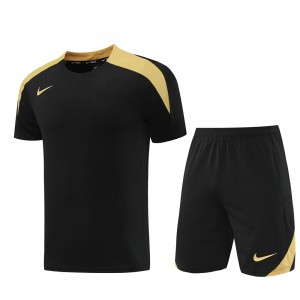 24/25 Nike Black/Golden Short Sleeve Jersey+Shorts