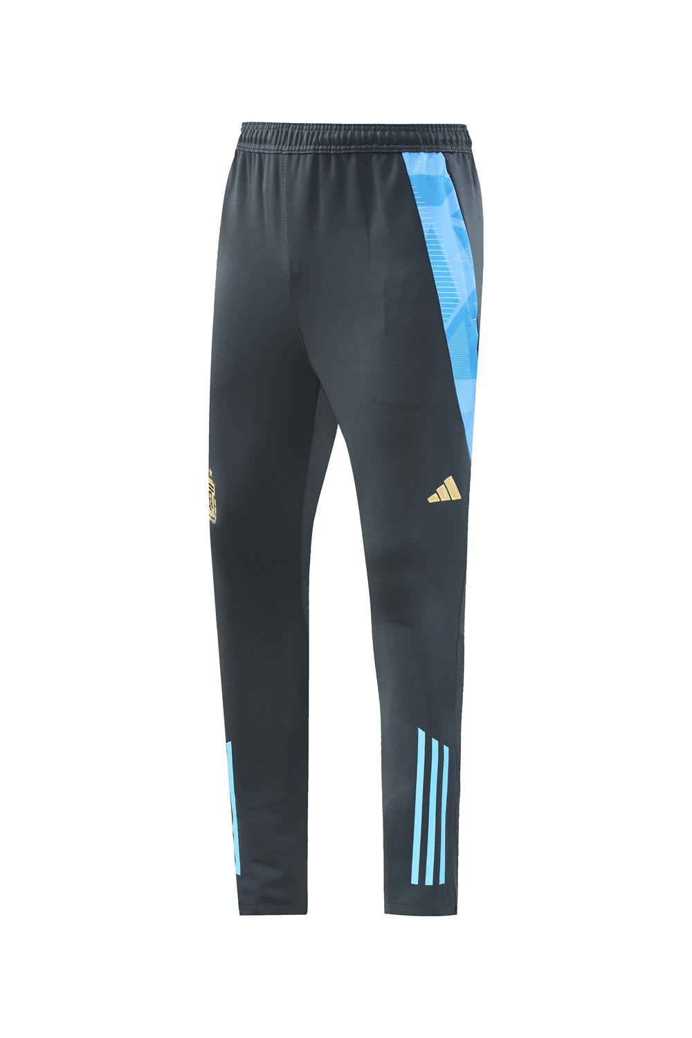 2024 Argentina Black Full Zipper Jacket +Long Pants