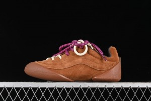 Alexander McQueen Flexion Retro Sneakers in Brown/Suede with Anatomical Design - 2024s
