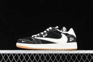 Nike Travis Scott x Fragment Design x Air Jordan 1 Low OG SP AJ1 Retro Sneakers - JH6089-004