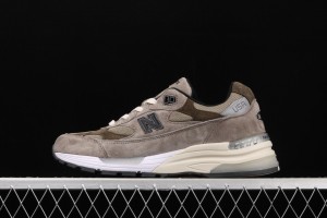 New Balance Made in USA M992 Series Classic Retro Running Shoes with JJJJound Collaboration - M992J2