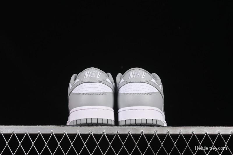 Nike SB Dunk Low White Grey Low-Top Casual Skate Shoes - HF5441-105