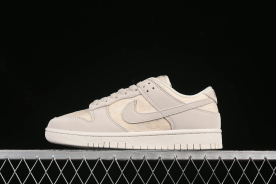 Nike SB Dunk Low Light Orewood Brown Lace Floral Skate Shoes - HJ5870-100