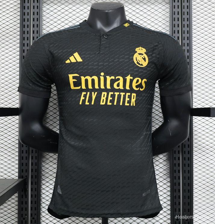 Player Version 23/24 Real Madrid Third Black Jersey