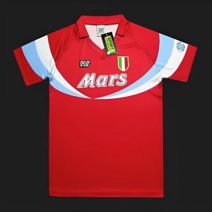 Retro 90/91 Napoli Third Red Jersey