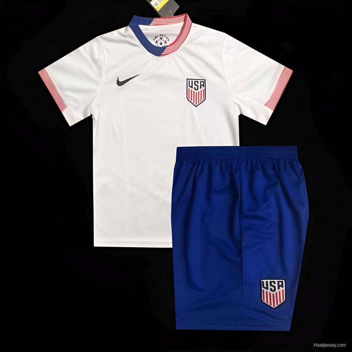 2024 Kids USA Home Jersey