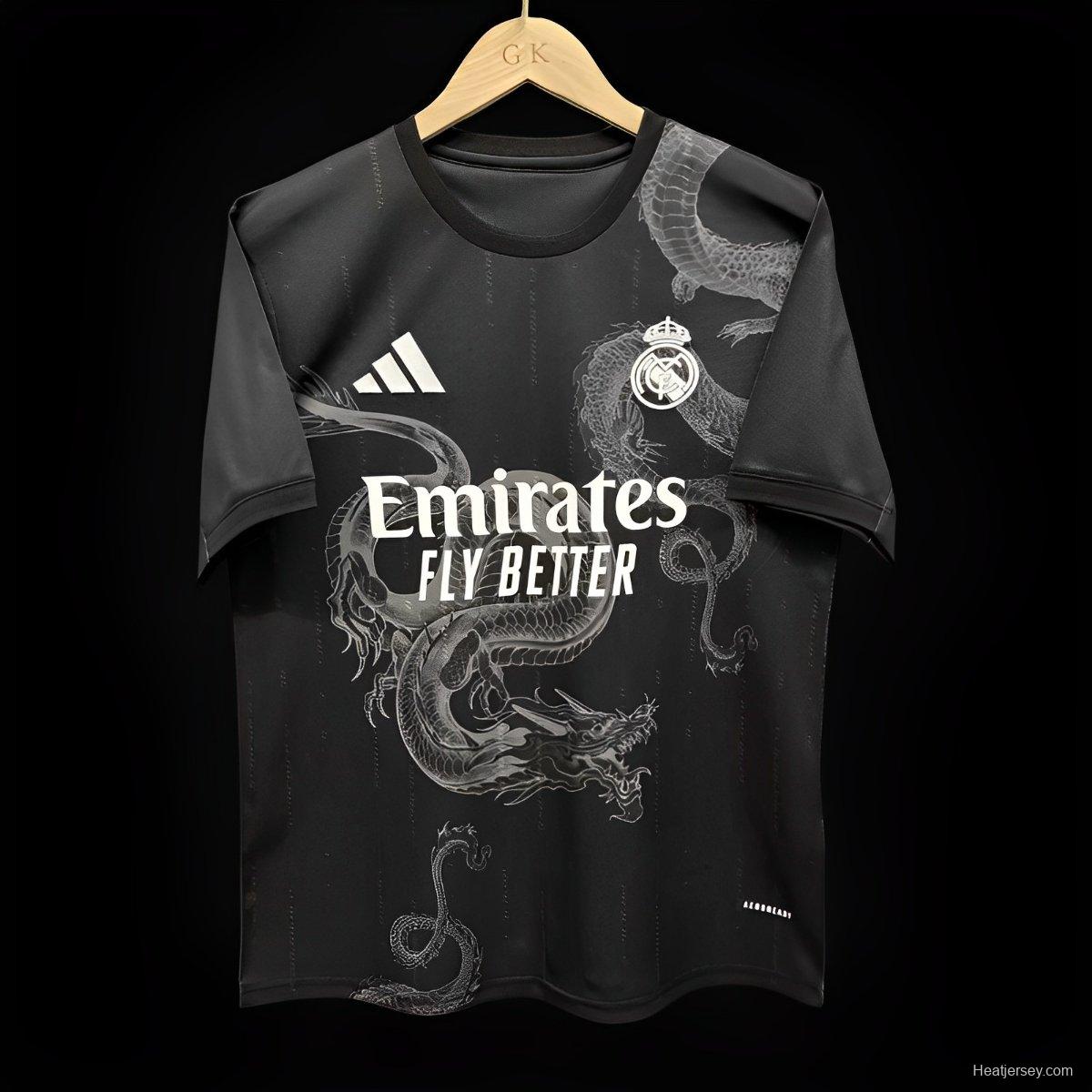 23/24 Real Madrid Black Dragon Jersey