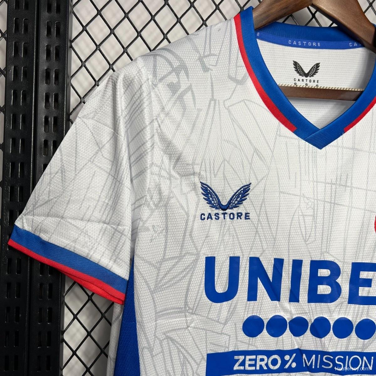 24/25 Glasgow Rangers Away White Jersey