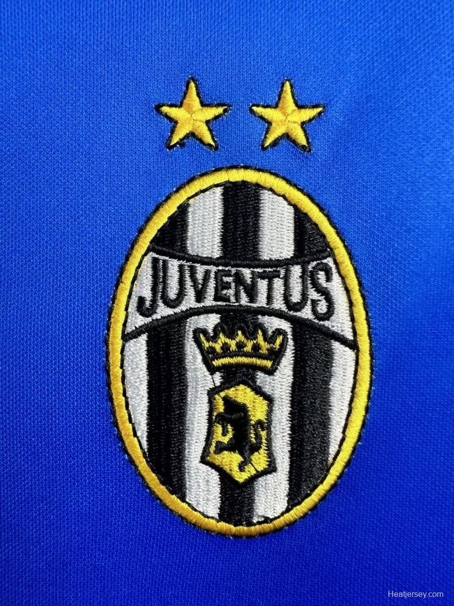 Retro 99/00 Juventus Away Long Sleeve Blue Jersey